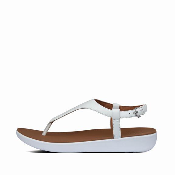 Fitflop Lainey Leather Ankle Back Strap Sandals White Womens - South Africa (XROI42176)